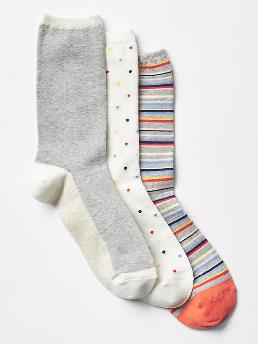View large product image 1 of 1. Mix crew socks (3-pack)