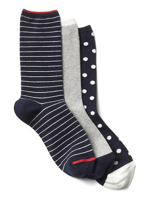 View large product image 1 of 1. Mix crew socks (3-pack)