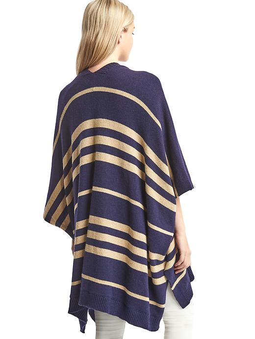 Image number 2 showing, Stripe poncho