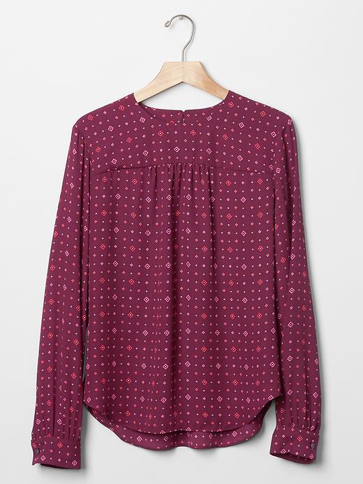 Image number 6 showing, Print long sleeve blouse