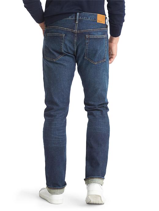 Image number 2 showing, Selvedge slim fit jeans (stretch)