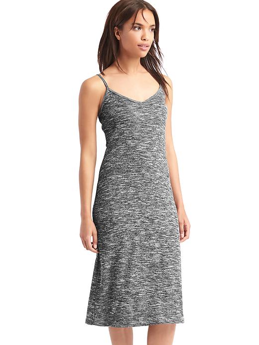 Image number 1 showing, Ribbed cami midi dress