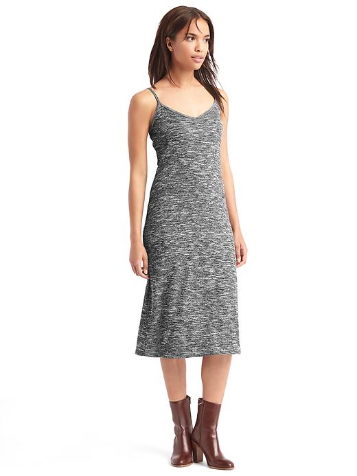 Image number 3 showing, Ribbed cami midi dress