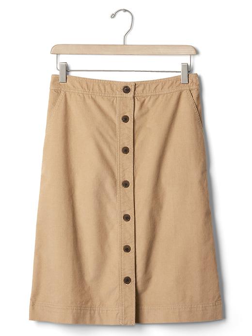 Image number 6 showing, Corduroy A-line skirt