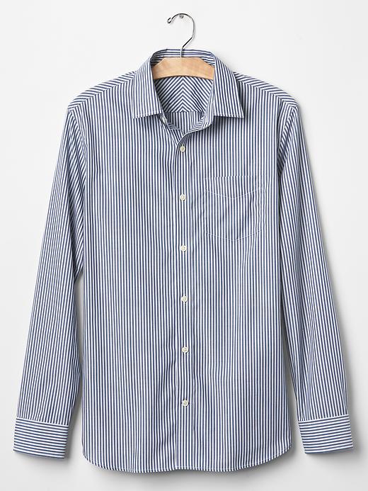 Image number 6 showing, Wrinkle-resistant stripe standard fit shirt