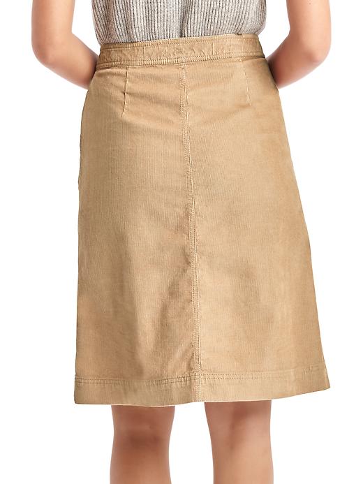 Image number 2 showing, Corduroy A-line skirt