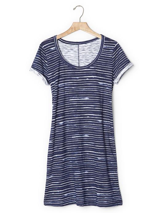 Image number 5 showing, Roll sleeve stripe t-shirt dress