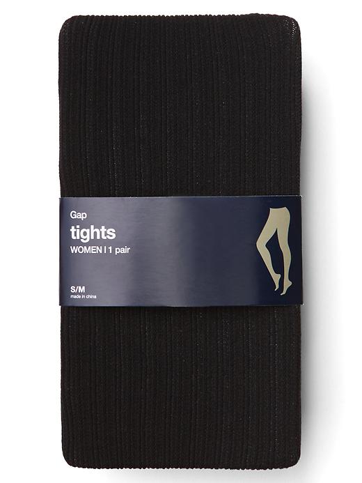 View large product image 1 of 1. Variegated ribbed tights