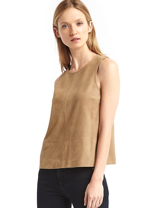 Image number 1 showing, Suede tank