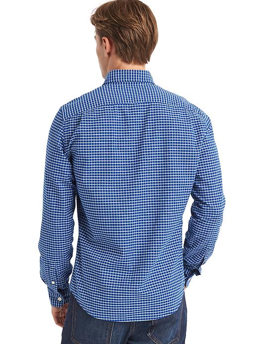 Image number 2 showing, Oxford gingham slim fit shirt