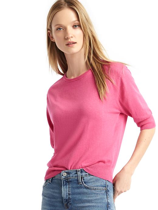 Image number 1 showing, Half sleeve easy pullover