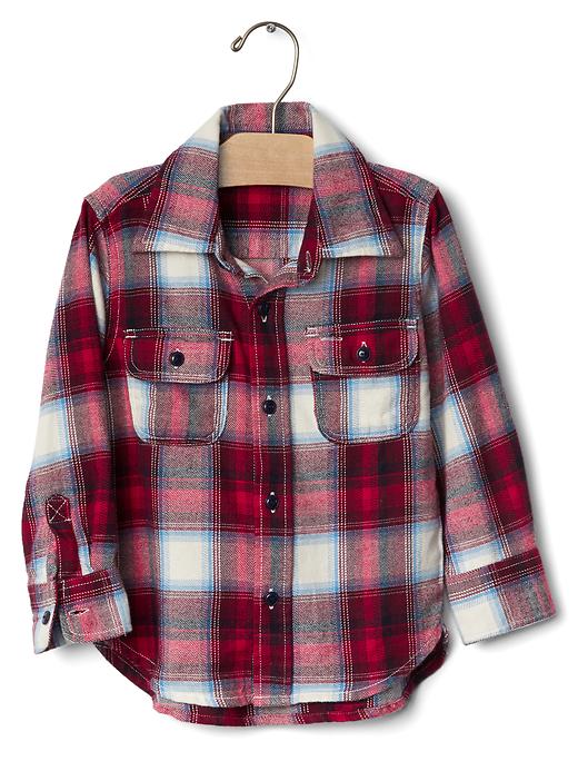 View large product image 1 of 3. babyGap + Pendleton plaid button shirt