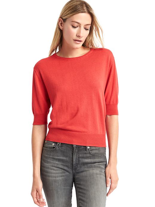 Image number 8 showing, Half sleeve easy pullover