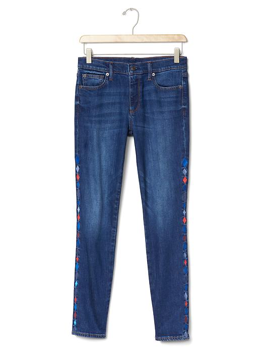Image number 7 showing, AUTHENTIC 1969 embroidered true skinny ankle jeans