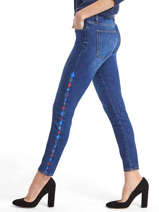 Image number 6 showing, AUTHENTIC 1969 embroidered true skinny ankle jeans