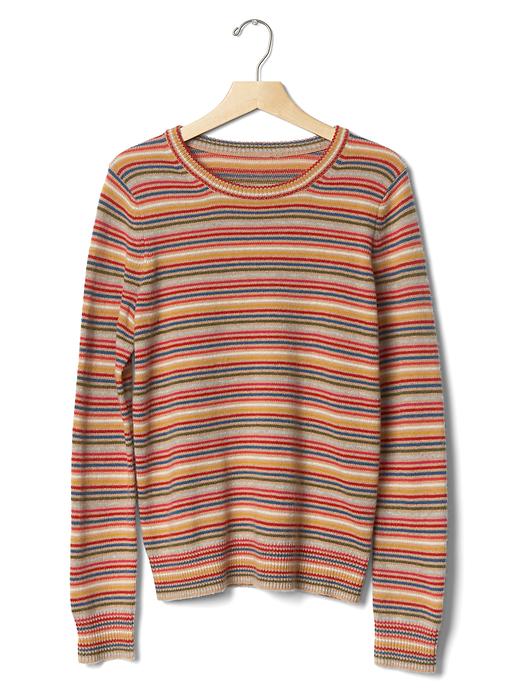 Image number 6 showing, Mini stripe crewneck sweater
