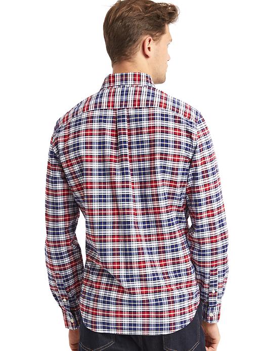 Image number 2 showing, Oxford box plaid standard fit shirt