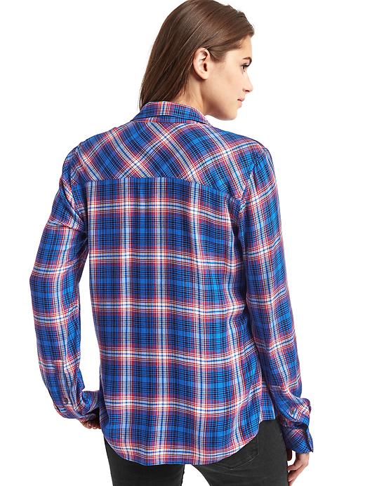 Image number 2 showing, Soft flannel plaid shirt