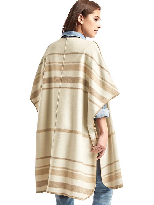 Image number 2 showing, Stripe blanket cape