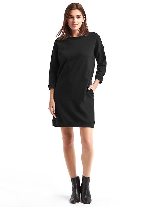 Image number 3 showing, French  terry shift dress