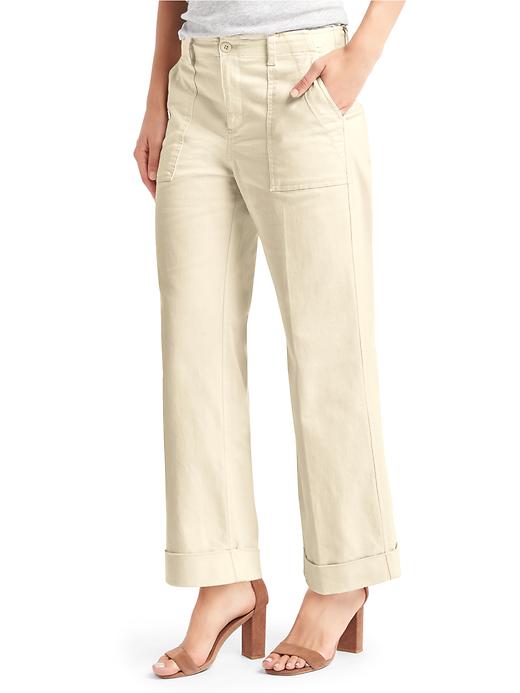 Image number 8 showing, Wide-leg utility pants