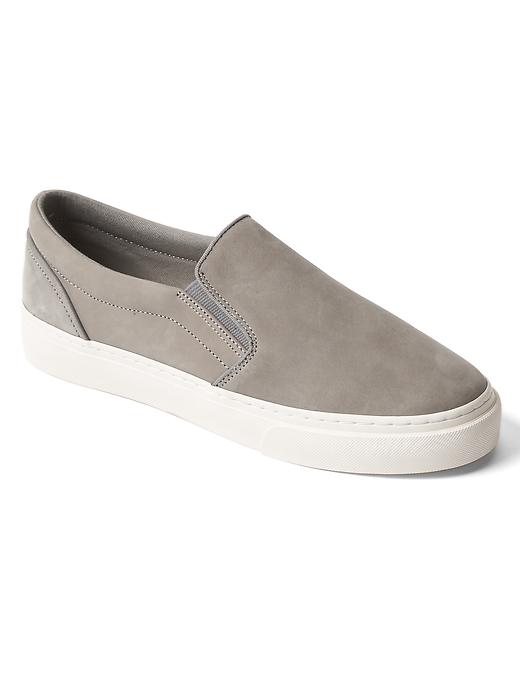 Image number 4 showing, Suede slip-on sneakers