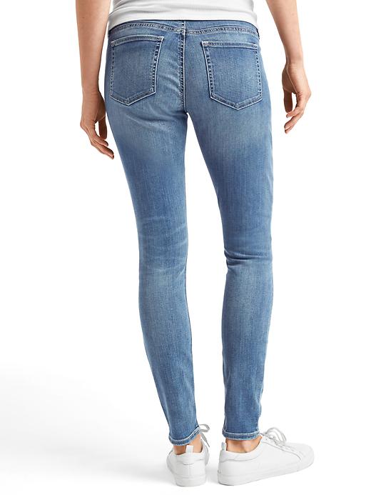 Image number 2 showing, STRETCH 1969 demi panel true skinny jeans
