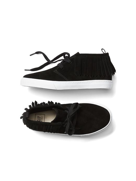 View large product image 1 of 1. Fringe sneakers