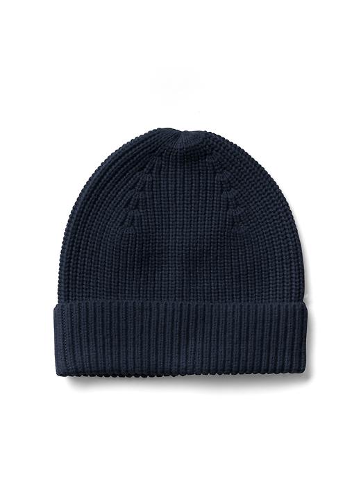 Image number 1 showing, Wool blend ribbed beanie