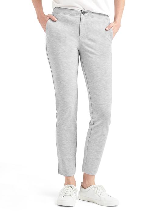 View large product image 1 of 1. Double-knit girlfriend pant