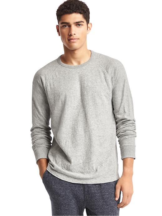 Image number 1 showing, Supersoft double-knit long sleeve tee