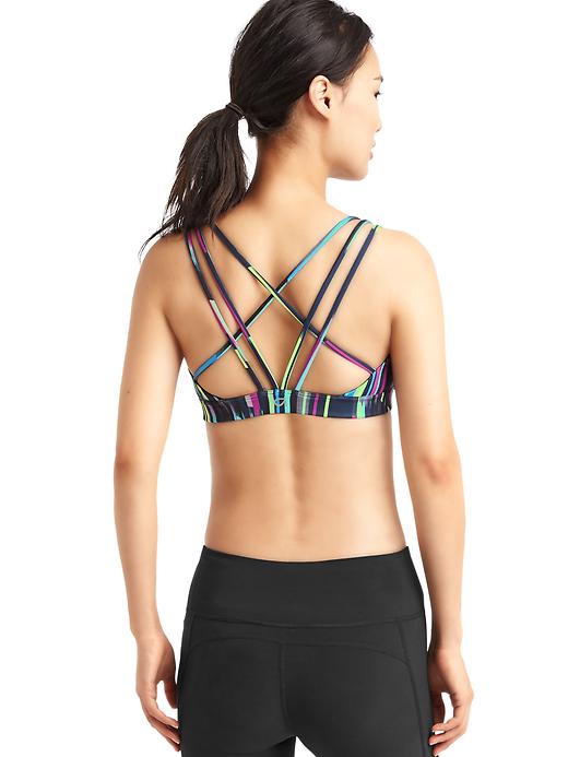Image number 6 showing, Low impact Coolmax&#174 layer triple-strap sports bra