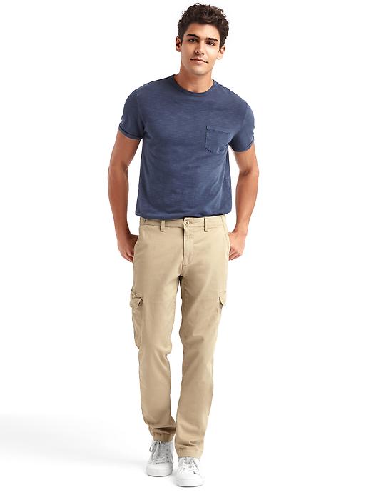 Image number 3 showing, Stretch slim fit cargo pants