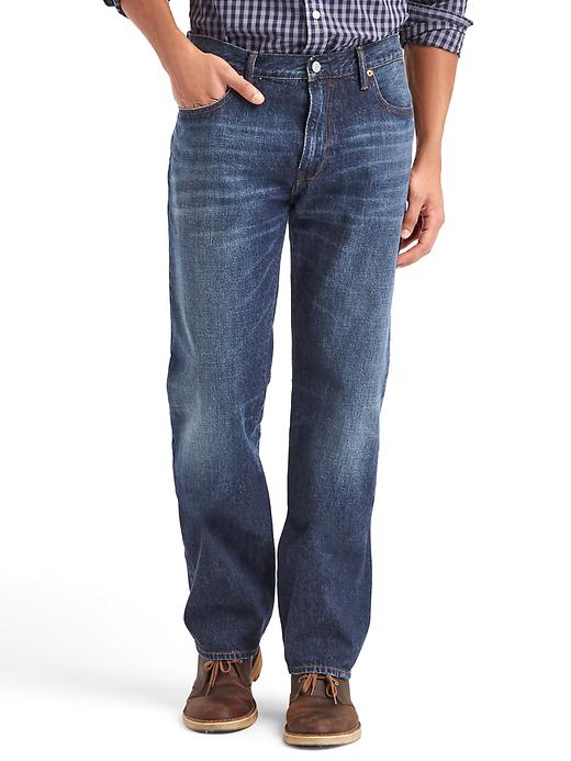 Image number 1 showing, ORIGINAL 1969 vintage standard fit jeans