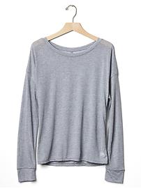 View large product image 6 of 6. GapFit Breathe air long sleeve tee