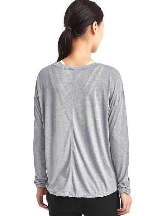 View large product image 2 of 6. GapFit Breathe air long sleeve tee
