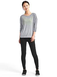 View large product image 5 of 6. GapFit Breathe air long sleeve tee