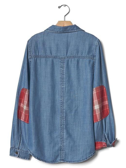 Image number 2 showing, GapKids + Pendleton chambray patch tunic