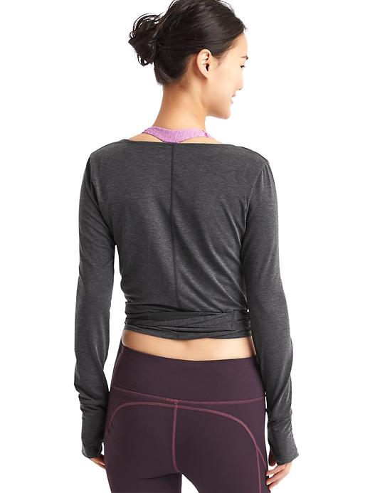 View large product image 2 of 3. GapFit Breathe barre wrap top