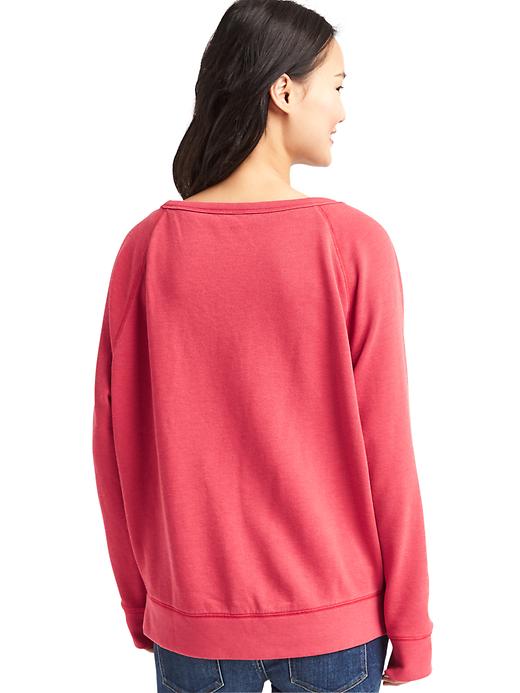 Image number 2 showing, Gap x (RED) open neck sweatshirt