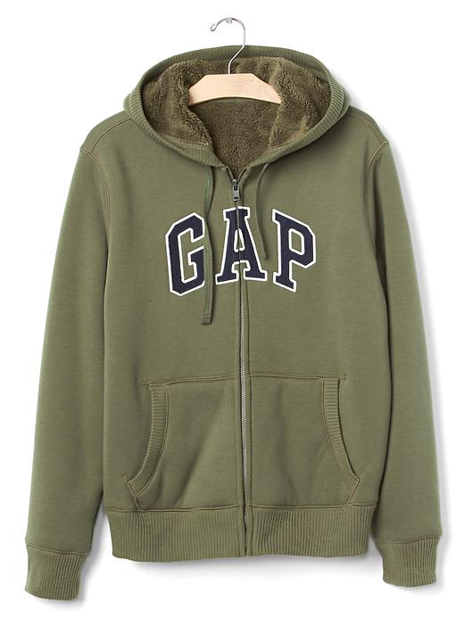 Image number 6 showing, Logo sherpa zip hoodie