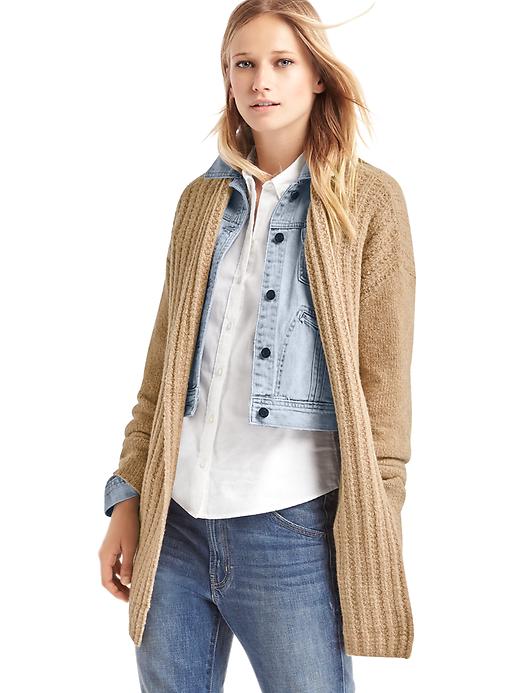 Image number 1 showing, Textured cozy cardigan