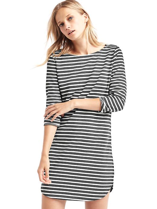 View large product image 1 of 1. Boatneck shift dress