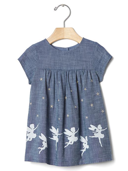 Image number 1 showing, 1969 fairy hem chambray dress