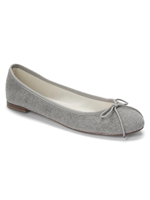 Image number 1 showing, Wool cinch ballet flats
