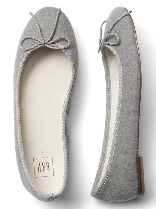 Image number 2 showing, Wool cinch ballet flats