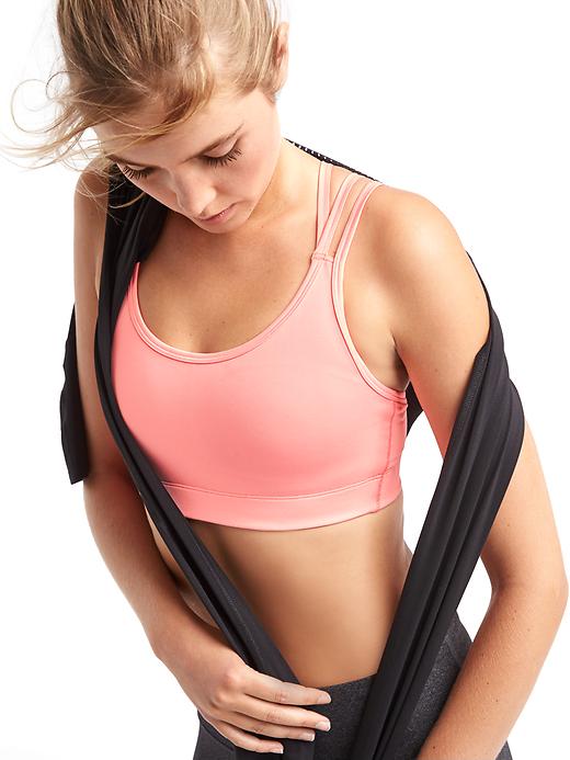 Image number 3 showing, Coolmax&#174; medium impact strappy sports bra