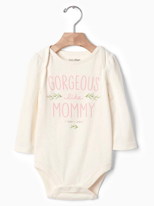 View large product image 1 of 1. Mommy & daddy bodysuit