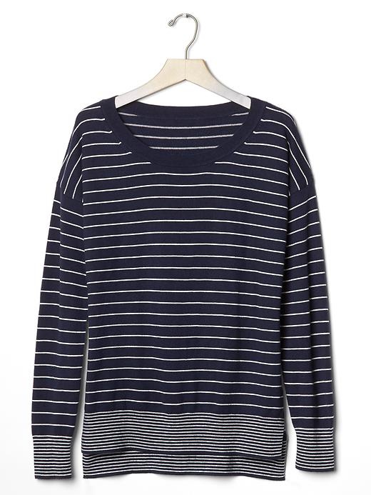 Image number 6 showing, Drop sleeve stripe pullover sweater