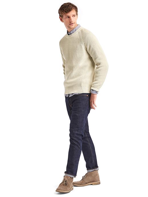 Image number 3 showing, Ribbed crew sweater
